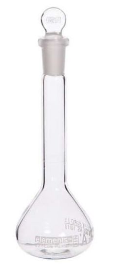 Volumetric Flask, Glass, with PE Stopper, 20 mL, 2/pk_1239703
