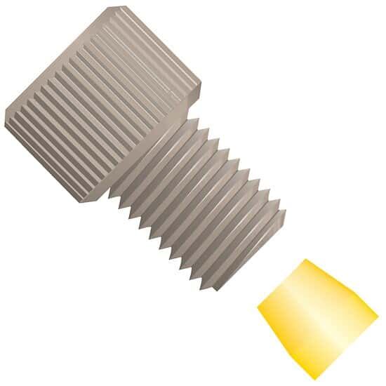 Idex XP-335X Flangeless Fitting, Short Head, Natural PEEK, 1/8" OD Tubing, 1/4-28 Flat-Bottom; 10/PK_1540967
