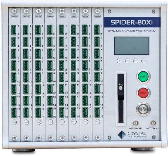 Spider 80Ti Front-end: 16 Temperature measurements inputs with three wire RTD/K type thermocouples, three pins screwed terminal connectors. Includes Time Data Acqusition (TDA-10) software module. Must be purchased with either S80Xi-A35-4N o_1543803