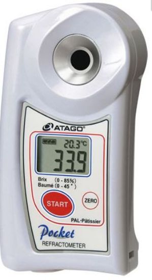 Atago, Digital Refractometer, PAL-Pâtissier, Baking And Cooking Sweets, Brix: 0.0 to 85.0 %, Sugar Baume: 0 to 45°_1458803