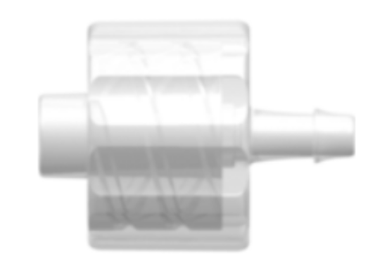 Value Plastics Male Luer Integral Lock Ring to 500 Series Barb, 1/16 ...