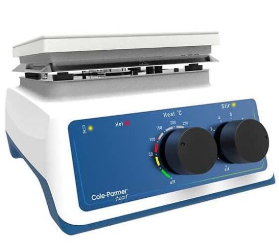 Cole-Parmer SHP-200-C Stuart Undergrad Analog Stirring Hot Plate, 15 x 15 cm, Ceramic