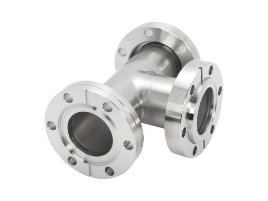 Tee Fitting, 2.75 inch CF Flange, Standard Modulus, 304 Stainless Steel_1697303