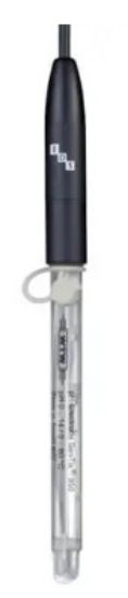 SenTix® 950-P, IDS pH combination electrode with liquid (3 mol/l KCl) electrolyte, plastic shaft and integrated temperature sensor. QSC function. Electrode with plug head for AS IDS/1.5 cable or wireless module._1886239