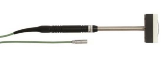 TPN 700 Roller probe with 1 m silicone cable, 29 x 60 mm PTFE runners, Ø 400 mm to flat, Lemo. NiCr-Ni roll probe, d=400mm, flat, 1m SIL_1888435