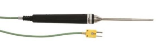 TPN 221 Penetration probe with 1 m silicone cable, L = 100 mm, Ø 5 mm, -200 °C ... +500 °C (-328 °F ... +932 °F), SMP. Penetration probe up to +500°C_1888550