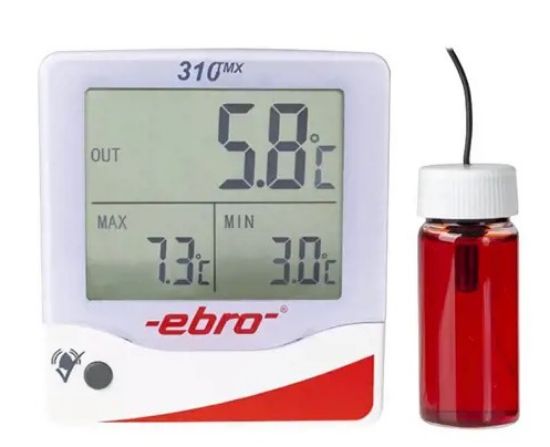 TMX 310 External probe in glycol bottle. Refrigerator Thermometer with big triple display_1888161