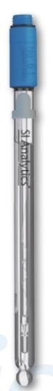 Sodium combination electrode Glass shaft, platinum junction, electrolyte KCl 3 mol/l, Silamid®-reference system, sphere membrane, Na-glass, measuring range pNa 0...6, length 170 mm, 12 mm Ø, 0...+80 °C,_1886738