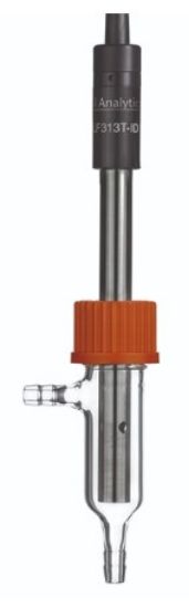 Conductivity cell with sensor recognitionUltrapure water cond. cell including flow through device, stainless steel shaft, 1.5 m cable with 8 pole plug and recognition, sensor stainless steel, cell constant 0.1 cm-1, temp.-sensor NTC 30 kOhm_1887802