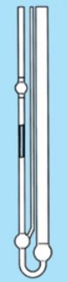 Micro-Ubbelohde viscometer (DIN), Calibrated for automatic measurements, Capillary No. Ic, Constant K = 0.03_1890270