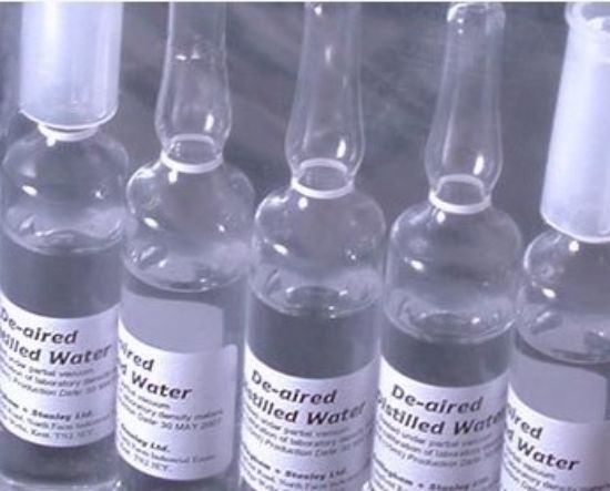 Deaired bi-distilled water (density meter), 10ml glass vials (Qty 5)_1911070
