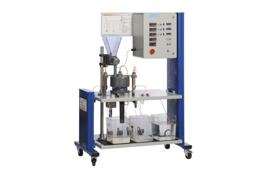 GUNT Solid-Liquid Extraction Unit, 3-Stage Continuous And Discontinuous Modes, PID Temperature Control