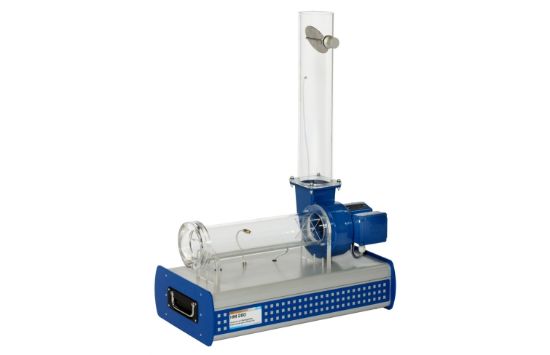 GUNT Experiments with a Radial Fan, Variable Speed, Interchangeable Rotors, Software-Based Analysis