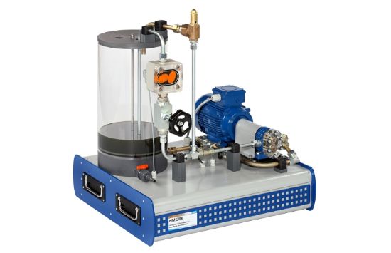 GUNT Experiments with a Gear Pump, Variable Speed, USB Output