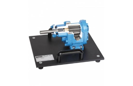 Cutaway model: gear pump