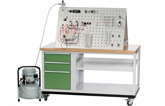 Training system: pneumatics, electro-pneumatics and PLC