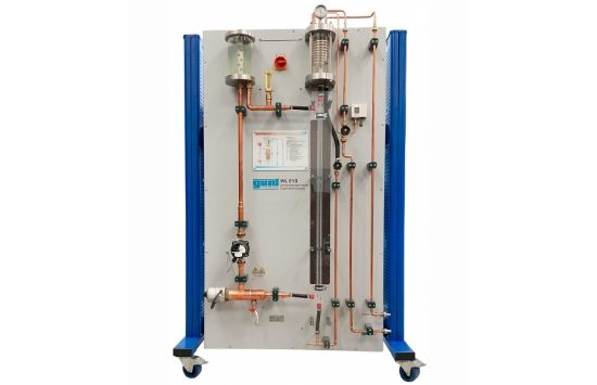 GUNT, Evaporation Process experimental unit, WL 210, Flow rate, Temperature, Pressure