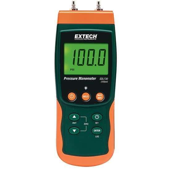 Extech SDL730 Differential Pressure Manometer Data Logger, 101.5 psi_1466339