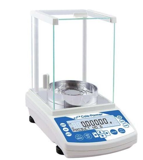 Cole-Parmer Symmetry LA-224.C Analytical Balance with LCD, 220g x 0.1mg, Internal Calibration_1470594