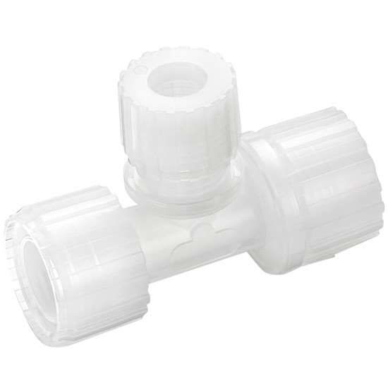 PrimeLock® High-Purity Fitting, tee, standard, 1" x 1" x 1/2" OD tubing; 1/ea_1471655
