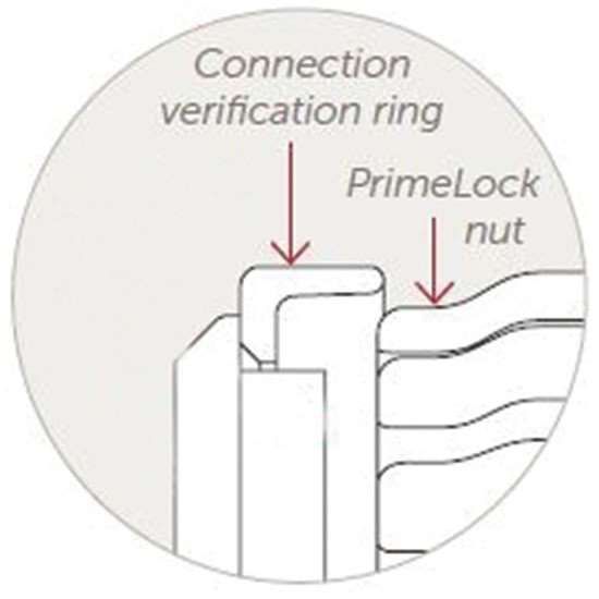 Cole-Parmer PrimeLock Connection Verification Ring, 3/8