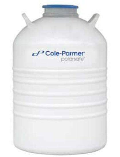 Cole-Parmer PolarSafe® Cryogenic Storage Dewar, 30L, with 6 x 4 Layer Racks (INCLUDES
Storage racks)_1622664