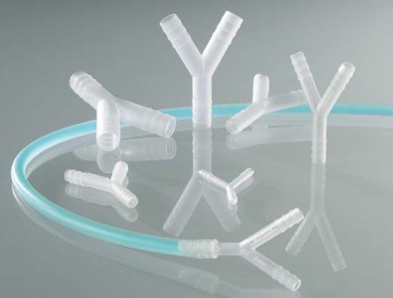 Burkle Barbed Y Connector, PVDF, 5-7 mm Tubing; 10/Pk_1488313