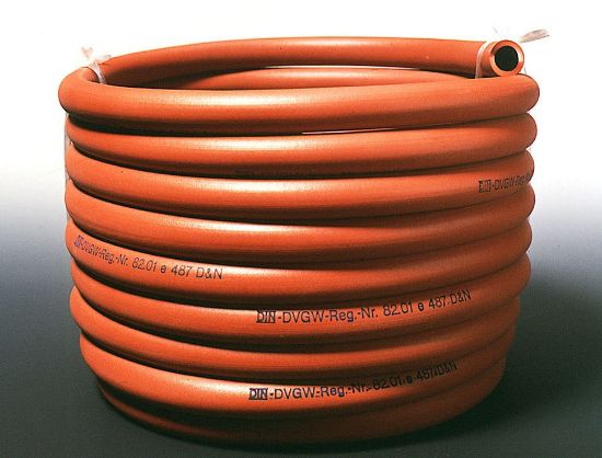 Tubing for gas burners without reinforcement and jacket, DIN DVGW ID 10mm, 2mm wall thickness - per meter -_1497843