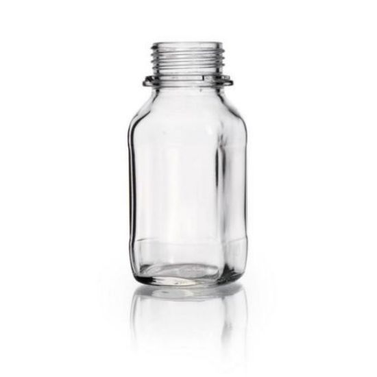 DWK Life Sciences DURAN Square Screw Cap Bottle, Wide Neck, Clear Soda ...