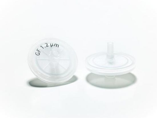 LLG-Syringe filter, glass fiber (GF) 0.70 μm Ø 25 mm, transparent, pack of 500_1496850