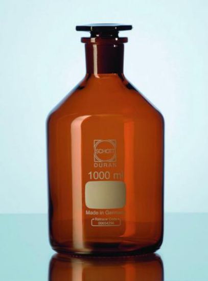 DWK Life Sciences DURAN Narrow-Neck Reagent Bottles, Clear Glass, with ...