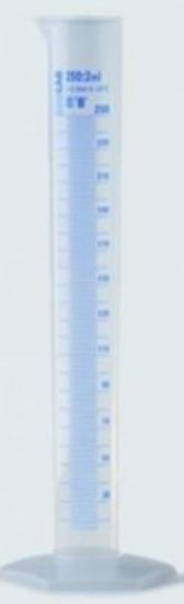 ISOLAB Measuring Cylinder 250 ml, Tall Form PP, Class B, Blue Scale ...