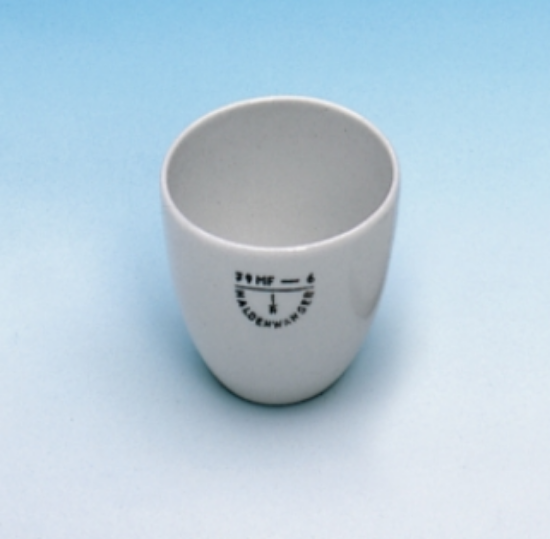 Porcelain crucibles,medium form,cap. 150 ml diam. 70 mm,height 56 mm_1509171