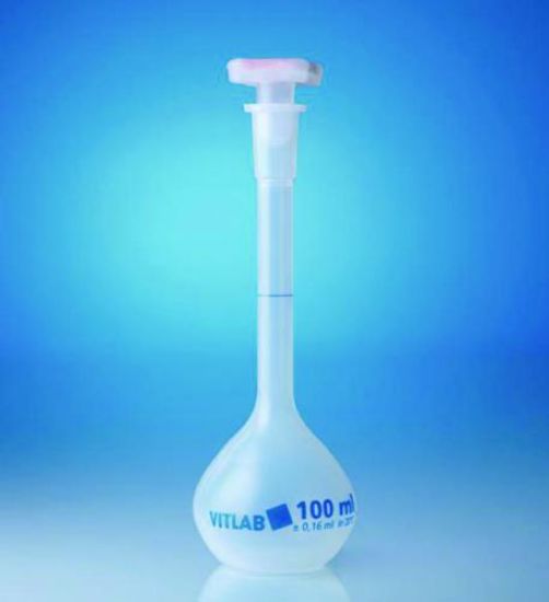 Volumetric flask 10 ml, PP NS 10/19, with PP stopper height 90 mm_1508201
