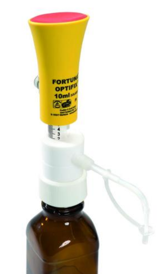 Dispensers FORTUNA®OPTIFIX® Solvents-33, w/o bottle, cap. 1-5 ml_1508459