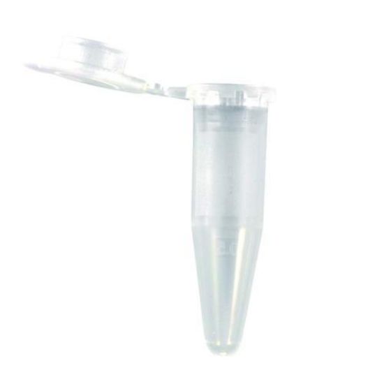 Microcentrifuge Tubes, 1.5 ml, Natural PP, With Lid, Pack of 1000_1511503