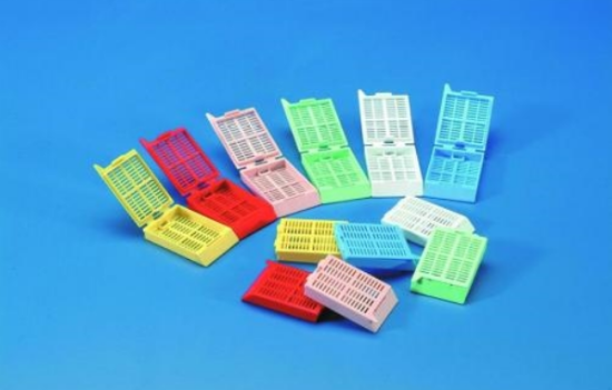 Tissue Embedding Cassette, White, UNI type, POM, 28 x 40 x 6.8 mm, Pack of 500_1513679