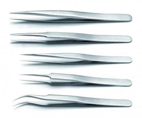 High precision tweezers 120 mm type 3.SA, very sharp tip, stainless steel, anti-magnetic, anti acid_1515766