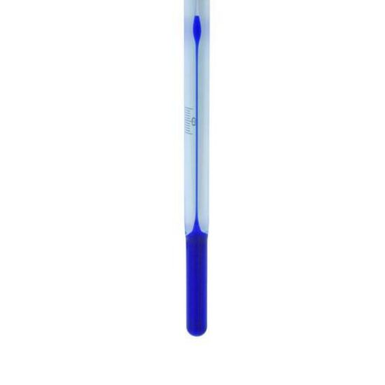 ASTM precision thermometer S12C -20...+102°C stem type, total length 435 mm, blue filling_1517445