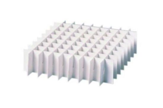Partition inserts, raster 5x10, hight 30 mm for cyro boxes 136x66.5x50 mm, pack of 10_1515988