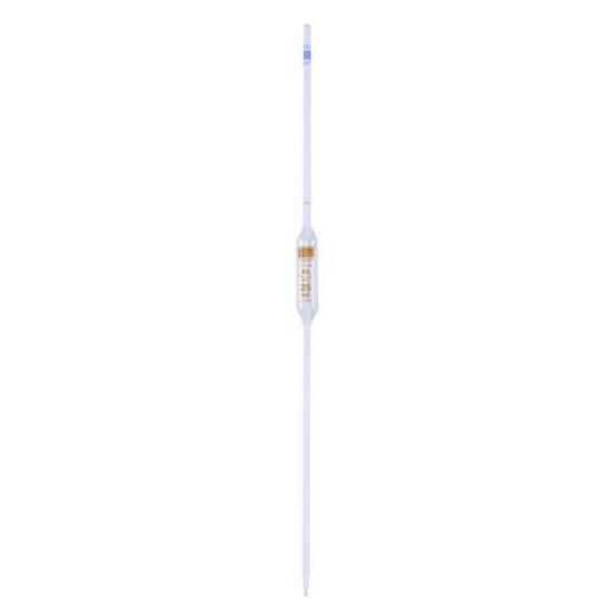 Volumetric pipette 25 ml, class AS AR-clear soda glass, brown graduated, conformity-certified_1521076