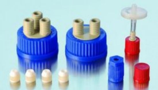 Screw cap HPLC, GL 45 PP, 4 Port assembled_1521196