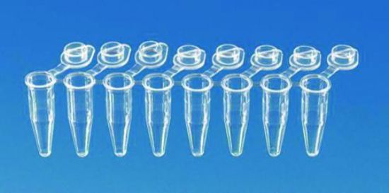 PCR tubes 0.2 ml, PP 8-strips, with lid, for Real-Time PCR, pack of 120_1521234