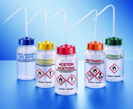 Wide mouth washbottles PE-LD Acetone 250ml red_1522591