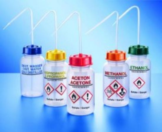 Wide mouth washbottles PE-LD destillied water 500ml blue_1522610