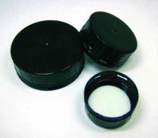 Tamper-evident caps, black for 100ml wide mouth containers_1522727