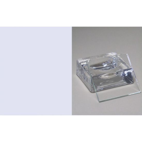 Staining blocks,molded glass,with cavity and cover plate,40x40 mm,clear_1525007