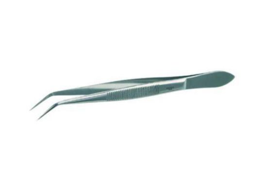 Tweezers 115 mm, pointed curved, quality finish, 18/10 steel_1525038