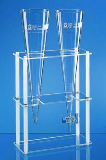 Sedimentation cone stand,PMMA for two glass or plastic cones_1525834