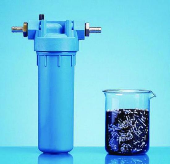 Accessories for water stillsDechlorite Filter 2904For all GFL water stills. Eliminates chlorine particles in the mains water, added by the local water suppliers. Complete with connections for 1/2 inch, (12.7mm i.d.) pressure tubing, includi_1527187